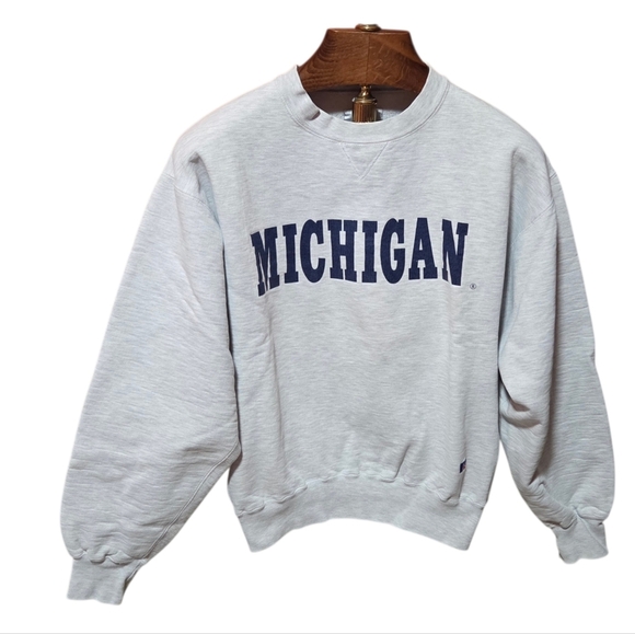 Russell Athletic Other - Vintage University of Michigan Russell Sweatshirt Crewneck Gray Mens Size Medium